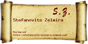 Stefanovits Zelmira névjegykártya